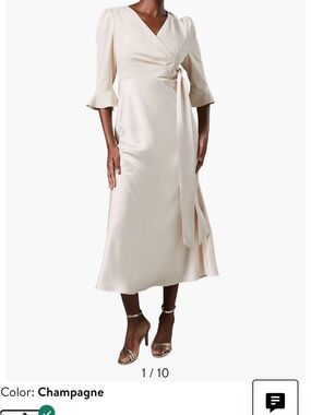 Coast elegant dress in champagne color